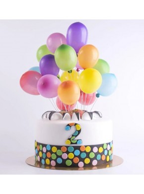 Воздушные шарики для торта цветные (20 шт)