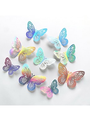 Набор для украшения торта «Бабочки» 12 шт., разноцветный