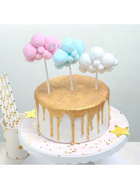 Топпер для торта «Облачко», цвет белый, 8 х 6 см