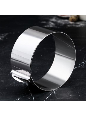 Раздвижное кольцо для выпечки TAS-PROM (Россия), от 16 до 30 см, высота 8,5 см