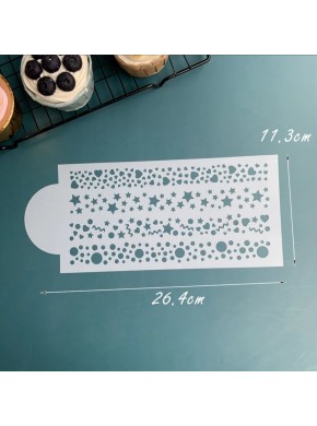 Трафарет боковой, для украшения торта, А-10, 11,3 х 26,4 см