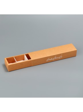 Коробка для конфет 5 шт, «Крафт», 5 х 21 х 3,3 см