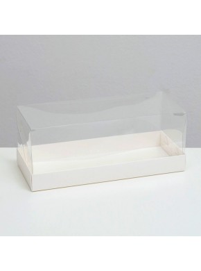 Коробка под рулет, белая с PVC-крышкой, 30 х 12 х 12 см