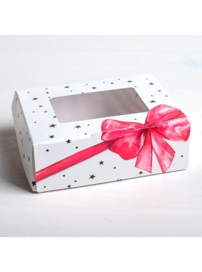 Коробка для сладостей «Подарок», 10 × 8 × 3,5 см