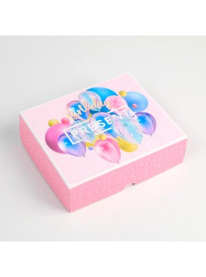 Коробка для кондитерских изделий "Birtday Present", 17 × 20 × 6 см