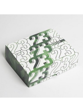 Коробка для кондитерских изделий «23 февраля», 17 × 20 × 6 см