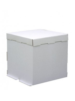 Коробка для торта белая без окна 30 х 30 х 30 см