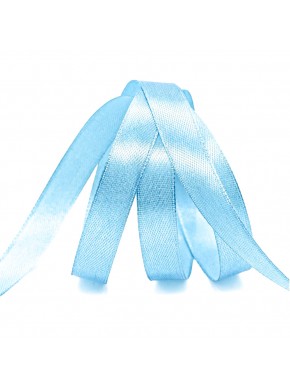 Лента атласная цвет светло-голубой, ширина 1,5 см, длина 23 м