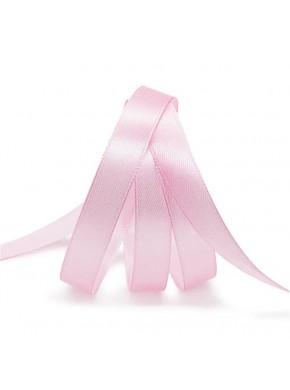 Лента атласная цвет нежно-розовый, ширина 1,5 см, длина 23 м