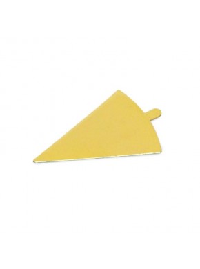 Подложка золото "Треугольник" с держателем, 12 х 9 см, толщина 0,8 мм, 10 шт