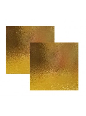 Подложка усиленная, квадратная, золото, 26 х 26 см, толщина=0,8 мм