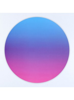 Подложка розовый/голубой, градиент, усиленная, d=26 см, толщина=2,5 мм