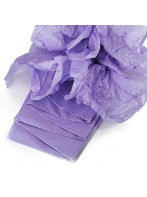 Бумага упаковочная тишью, Светло-фиолетовая, 50 х 66 см, 10 листов