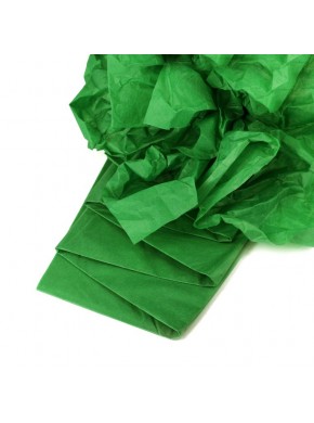 Бумага упаковочная тишью, Зеленая, 50 х 66 см, 10 листов